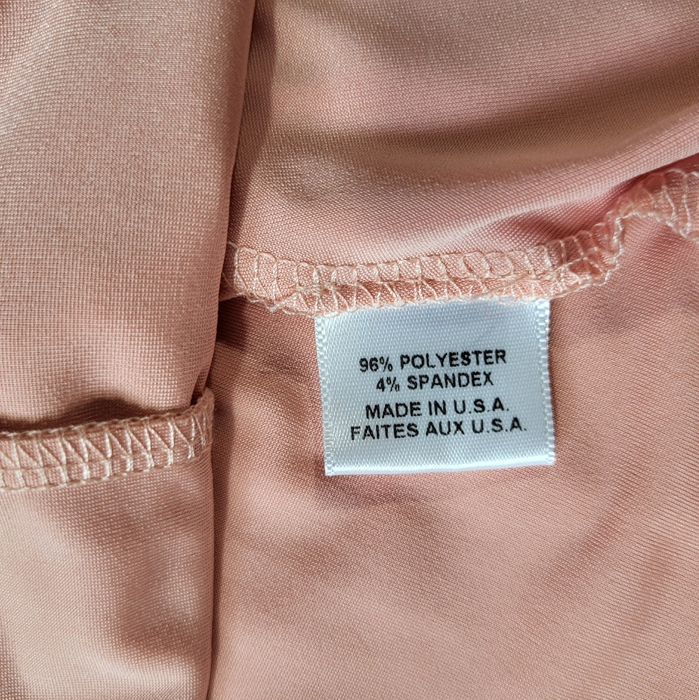 MISA Los Angeles Light Pink Domino Tie Front Midi Dress Size Small - Picture 8 of 16